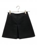 CELINEセリーヌ）の古着「トラペーズ ミニスカート」｜ブラック