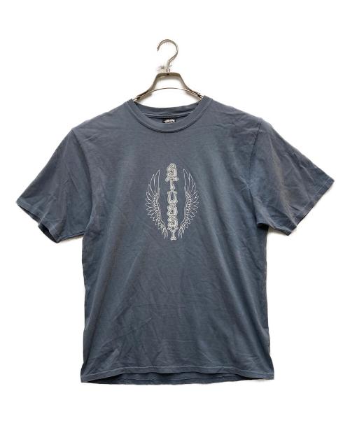 stussy（ステューシー）stussy (ステューシー) 00'S プリントTシャツ スカイブルー サイズ:Mの古着・服飾アイテム