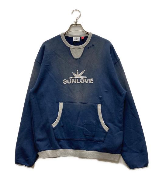 SUNLOVE（サンラブ）SUNLOVE (サンラブ) TOKYO POPUP クルーネック スウェット ネイビー サイズ:Mの古着・服飾アイテム