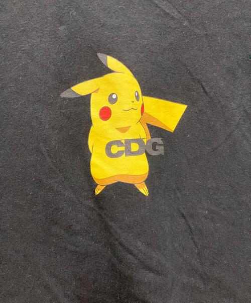 CDG（シーディージー）CDG (シーディージー) ピカチュウコラボTシャツ ブラック サイズ:Sの古着・服飾アイテム
