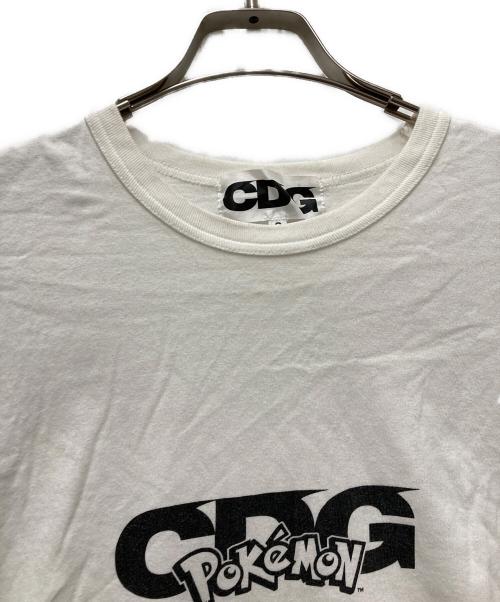 CDG（シーディージー）CDG (シーディージー) POKEMON (ポケモン) コラボLOGOTEE ホワイト サイズ:Sの古着・服飾アイテム
