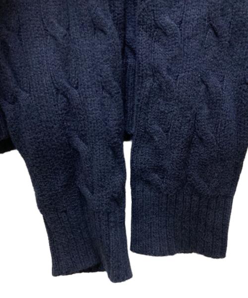 POLO RALPH LAUREN（ポロ・ラルフローレン）POLO RALPH LAUREN (ポロ・ラルフローレン) コットンケーブルニット ネイビー サイズ:Sの古着・服飾アイテム
