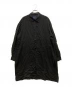 REGULATION Yohji Yamamotoレギュレーションヨウジヤマモト）の古着「テンセルロングシャツ」｜ブラック