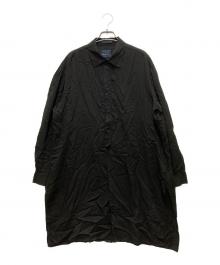 REGULATION Yohji Yamamoto（レギュレーションヨウジヤマモト）の古着「テンセルロングシャツ」｜ブラック