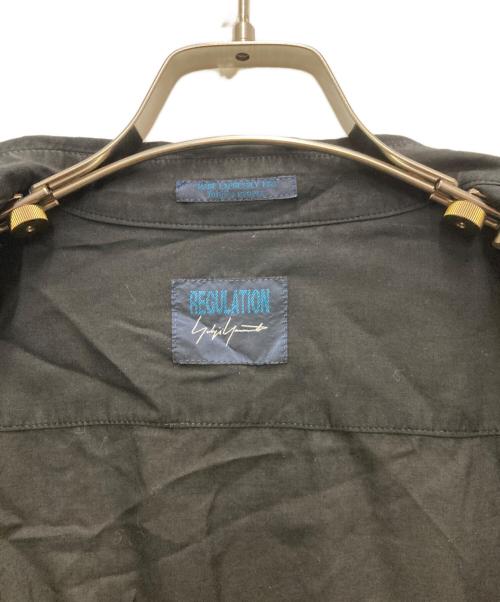 REGULATION Yohji Yamamoto（レギュレーションヨウジヤマモト）REGULATION Yohji Yamamoto (レギュレーションヨウジヤマモト) テンセルロングシャツ ブラック サイズ:3の古着・服飾アイテム