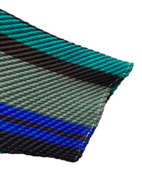 PLEATS PLEASE（プリーツプリーズ）PLEATS PLEASE (プリーツプリーズ) ボーダープリーツカットソー マルチカラー サイズ:3の古着・服飾アイテム