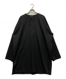 MAISON ALTERNATIVE（メゾンオルタナティブ）の古着「プルオーバーシャツ」｜ブラック