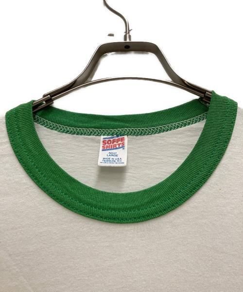 SOFFE（ソフィー）SOFFE (ソフィー) 80's プリントリンガーTシャツ 24 サイズ:Lの古着・服飾アイテム