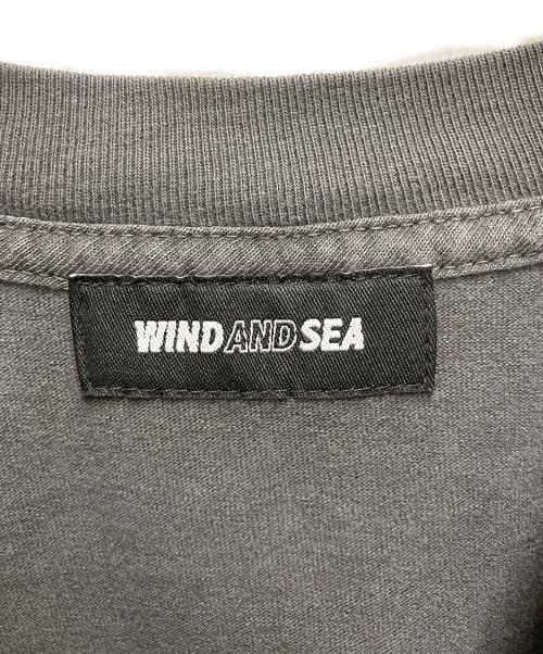 WIND AND SEA（ウィンダンシー）WIND AND SEA (ウィンダンシー) SIGNATURE USA SEA ヴィンテージ加工 半袖Tシャツ グレー サイズ:XLの古着・服飾アイテム
