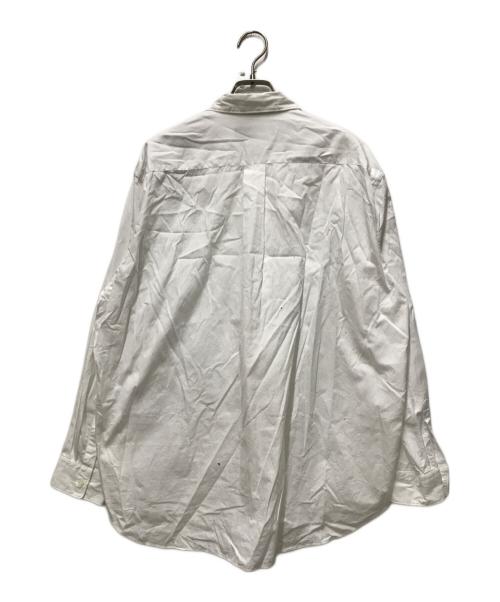 BLACK COMME des GARCONS（ブラックコムデギャルソン）BLACK COMME des GARCONS (ブラックコムデギャルソン) デザインシャツ ホワイト サイズ:Sの古着・服飾アイテム