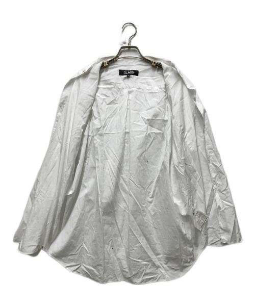 BLACK COMME des GARCONS（ブラックコムデギャルソン）BLACK COMME des GARCONS (ブラックコムデギャルソン) デザインシャツ ホワイト サイズ:Sの古着・服飾アイテム