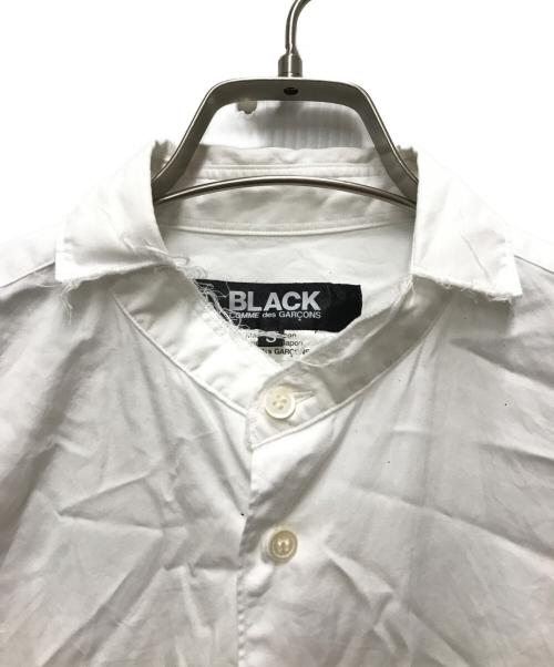 BLACK COMME des GARCONS（ブラックコムデギャルソン）BLACK COMME des GARCONS (ブラックコムデギャルソン) デザインシャツ ホワイト サイズ:Sの古着・服飾アイテム