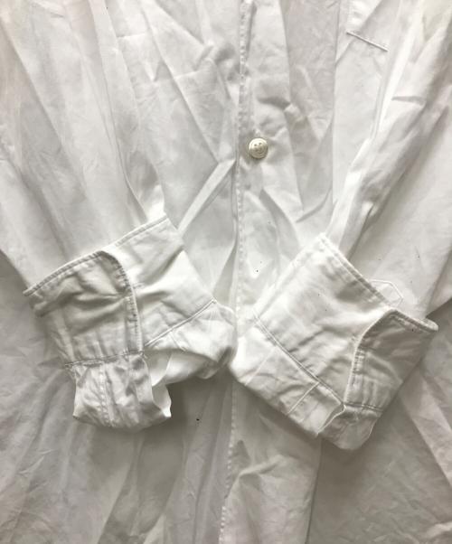 BLACK COMME des GARCONS（ブラックコムデギャルソン）BLACK COMME des GARCONS (ブラックコムデギャルソン) デザインシャツ ホワイト サイズ:Sの古着・服飾アイテム