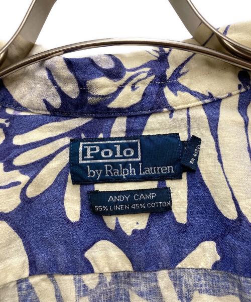 POLO RALPH LAUREN（ポロ・ラルフローレン）POLO RALPH LAUREN (ポロ・ラルフローレン) 90's アロハシャツ ブルー サイズ:Lの古着・服飾アイテム