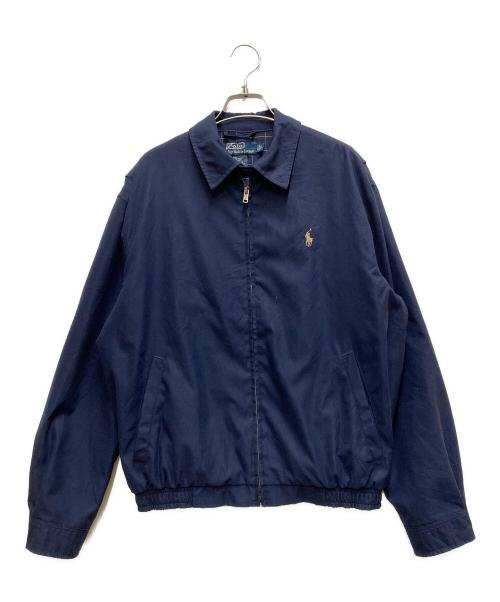 POLO RALPH LAUREN（ポロ・ラルフローレン）POLO RALPH LAUREN (ポロ・ラルフローレン) 90's ポニー刺繍 スイングトップ ネイビー サイズ:Sの古着・服飾アイテム