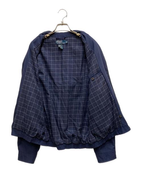 POLO RALPH LAUREN（ポロ・ラルフローレン）POLO RALPH LAUREN (ポロ・ラルフローレン) 90's ポニー刺繍 スイングトップ ネイビー サイズ:Sの古着・服飾アイテム