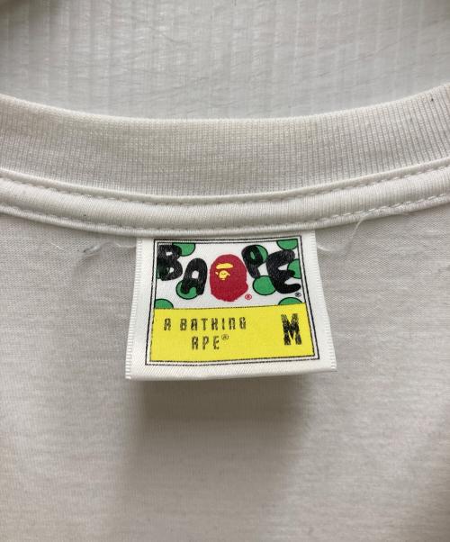 BAPE BY A BATHING APE（ベイプバイアベイシングエイプ）BAPE BY A BATHING APE (ベイプバイアベイシングエイプ) LOGO TEE ホワイト サイズ:Mの古着・服飾アイテム