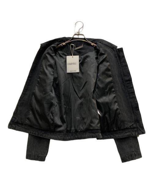 Jaded London（ジェイデッドロンドン）JADED LONDON (ジェイデッドロンドン) ブラックキャンバススタッズバイカージャケット グレー サイズ:Sの古着・服飾アイテム