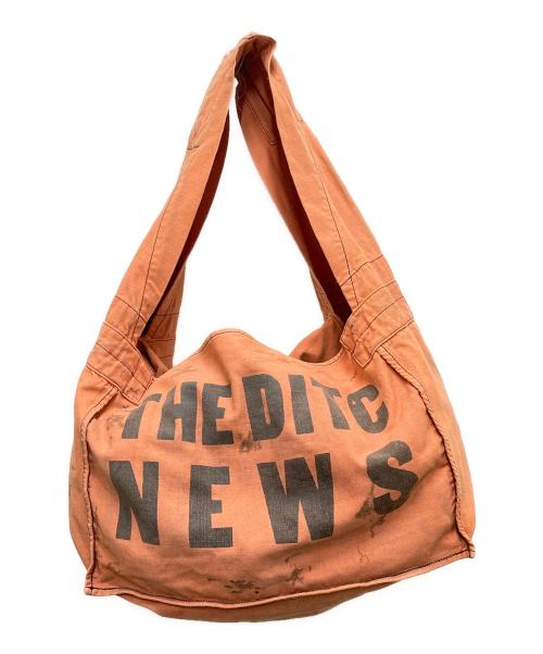 BOWWOW（バウワウ）BOWWOW (バウワウ) THE DITC NEWSPAPER BAG AGED オレンジの古着・服飾アイテム