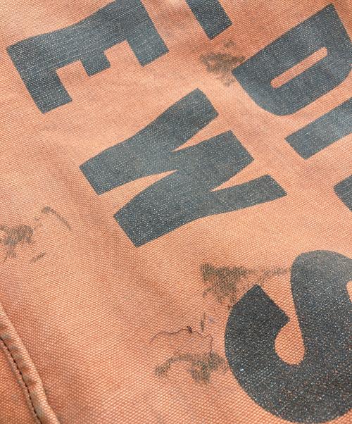 BOWWOW（バウワウ）BOWWOW (バウワウ) THE DITC NEWSPAPER BAG AGED オレンジの古着・服飾アイテム