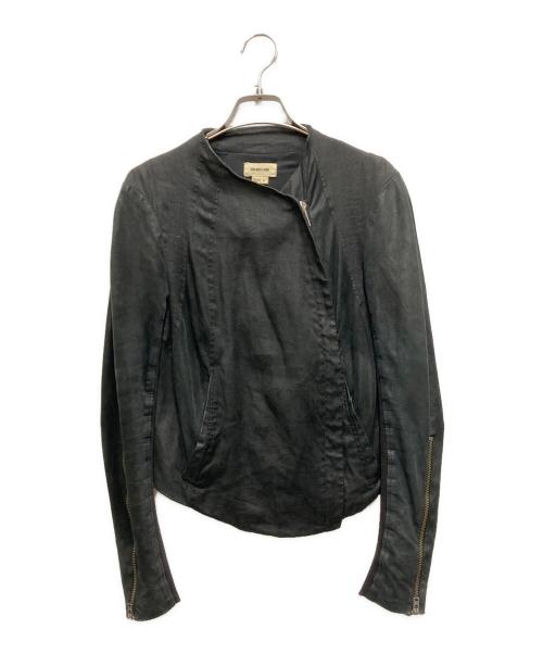 HELMUT LANG（ヘルムートラング）HELMUT LANG (ヘルムートラング) 切替レザージャケット ブラック サイズ:Pの古着・服飾アイテム