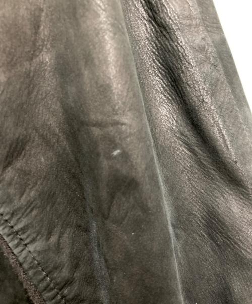 HELMUT LANG（ヘルムートラング）HELMUT LANG (ヘルムートラング) 切替レザージャケット ブラック サイズ:Pの古着・服飾アイテム
