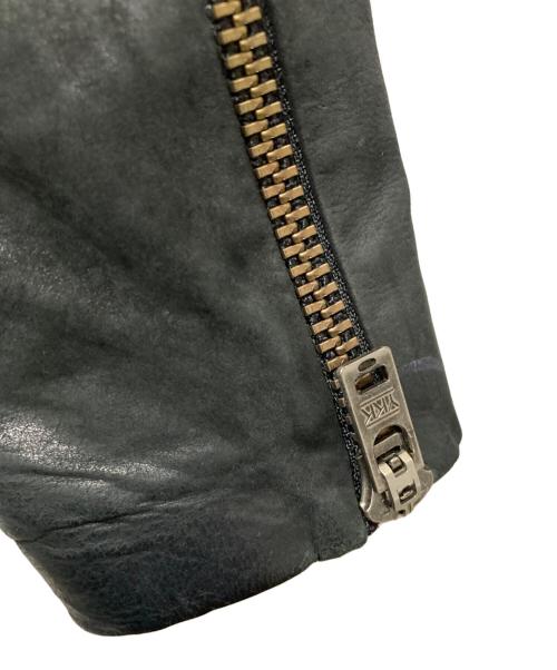 HELMUT LANG（ヘルムートラング）HELMUT LANG (ヘルムートラング) 切替レザージャケット ブラック サイズ:Pの古着・服飾アイテム