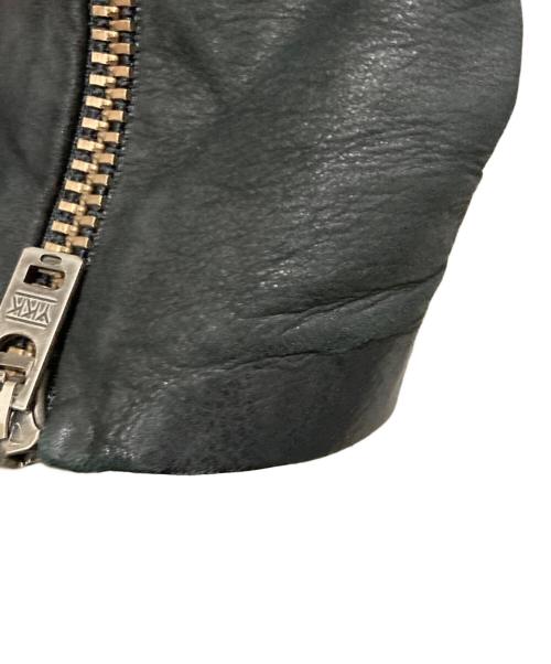 HELMUT LANG（ヘルムートラング）HELMUT LANG (ヘルムートラング) 切替レザージャケット ブラック サイズ:Pの古着・服飾アイテム