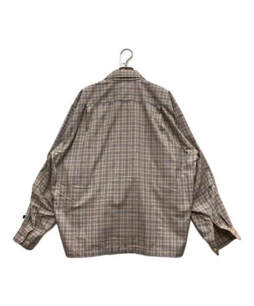 DAIWA PIER39（ダイワ ピア39）DAIWA PIER39 (ダイワ ピア39) TECH SPORTS OPEN COLLAR SHIRT L/S NOVA CHECK ベージュ×ネイビー サイズ:Sの古着・服飾アイテム