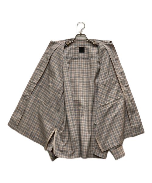 DAIWA PIER39（ダイワ ピア39）DAIWA PIER39 (ダイワ ピア39) TECH SPORTS OPEN COLLAR SHIRT L/S NOVA CHECK ベージュ×ネイビー サイズ:Sの古着・服飾アイテム