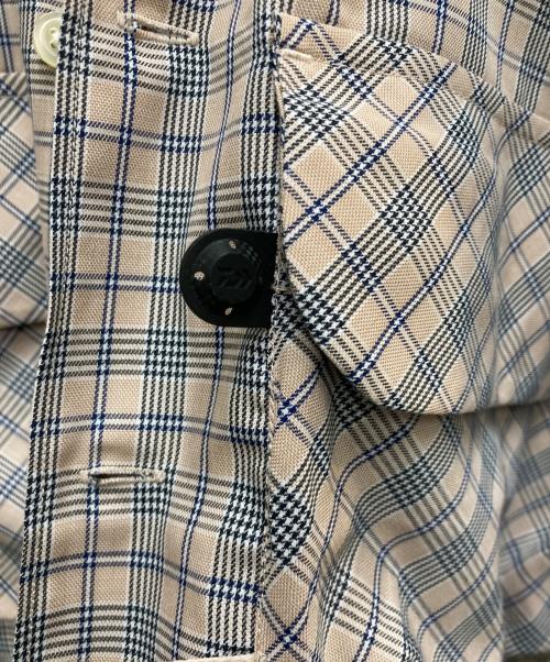 DAIWA PIER39（ダイワ ピア39）DAIWA PIER39 (ダイワ ピア39) TECH SPORTS OPEN COLLAR SHIRT L/S NOVA CHECK ベージュ×ネイビー サイズ:Sの古着・服飾アイテム