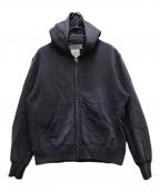 REMI RELIEF×BEAMS PLUSレミレリーフ×ビームスプラス）の古着「別注 ヴィンテージ加工ジップアップパーカー」｜パープル