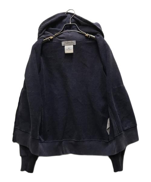 REMI RELIEF（レミレリーフ）REMI RELIEF (レミレリーフ) BEAMS PLUS (ビームスプラス) 別注 ヴィンテージ加工ジップアップパーカー パープル サイズ:Sの古着・服飾アイテム
