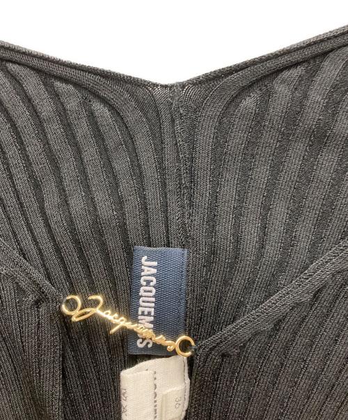 jacquemus（ジャックムス）jacquemus (ジャックムス) la maille pralu cardigan ブラック サイズ:36の古着・服飾アイテム