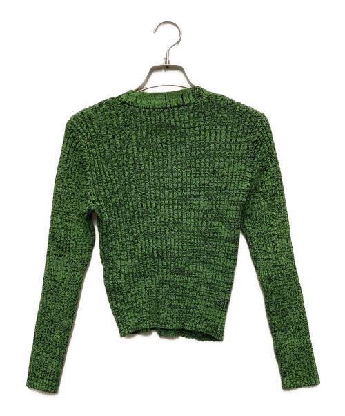 GANNI（ガニー）Ganni (ガニー) クロップドカーディガン「 グリーン サイズ:XSの古着・服飾アイテム