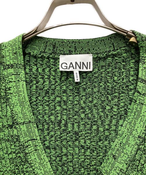 GANNI（ガニー）Ganni (ガニー) クロップドカーディガン「 グリーン サイズ:XSの古着・服飾アイテム
