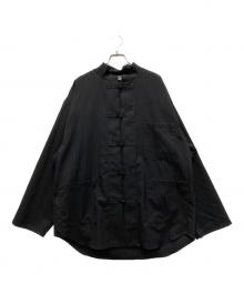 221VILLAGE（ニーニーイチヴィレッジ）の古着「チャイナシャツジャケット」｜ブラック
