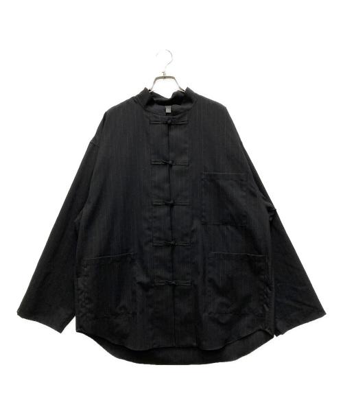 221VILLAGE（ニーニーイチヴィレッジ）221VILLAGE (ニーニーイチヴィレッジ) チャイナシャツジャケット ブラック サイズ:3の古着・服飾アイテム