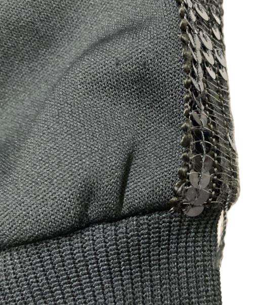 BlackEyePatch（ブラックアイパッチ）BlackEyePatch (ブラックアイパッチ) スパンコール付きトラックジャケット ブラック サイズ:Lの古着・服飾アイテム