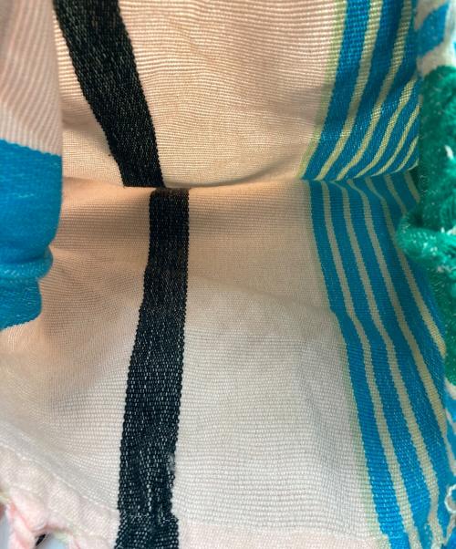 MARNI（マルニ）MARNI (マルニ) フラワーカフェ ハンモック トートバッグ ピンク×グリーンの古着・服飾アイテム