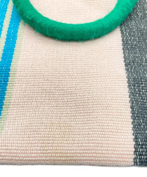 MARNI（マルニ）MARNI (マルニ) フラワーカフェ ハンモック トートバッグ ピンク×グリーンの古着・服飾アイテム