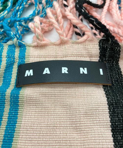 MARNI（マルニ）MARNI (マルニ) フラワーカフェ ハンモック トートバッグ ピンク×グリーンの古着・服飾アイテム