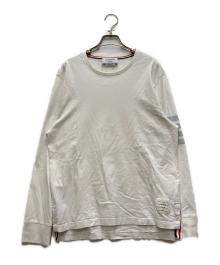THOM BROWNE. NEW YORK（トムブラウン ニューヨーク）の古着「ラインカットソー」｜ホワイト