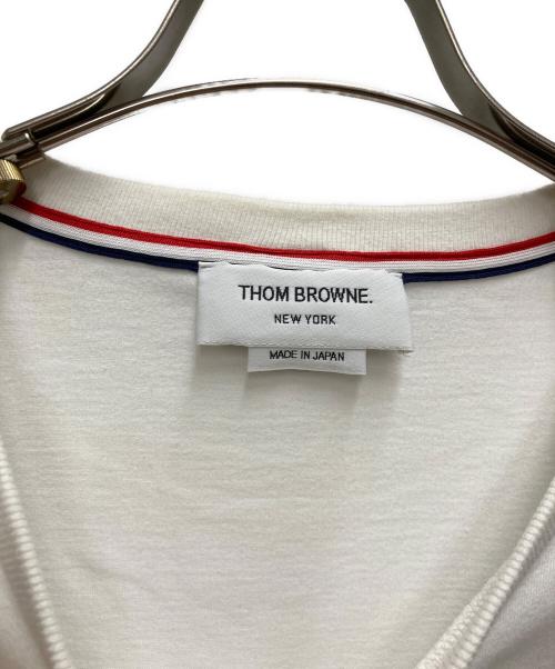 THOM BROWNE. NEW YORK（トムブラウン ニューヨーク）THOM BROWNE. NEW YORK (トムブラウン ニューヨーク) ラインカットソー ホワイト サイズ:1の古着・服飾アイテム