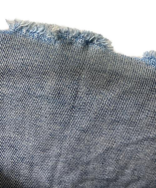 YANUK（ヤヌーク）YANUK (ヤヌーク) ワイドフレア ブルー サイズ:24の古着・服飾アイテム