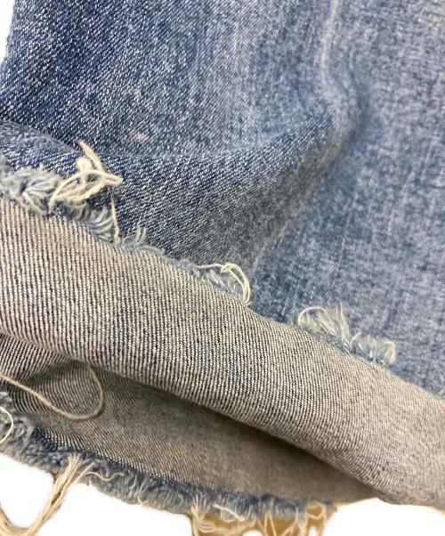 YANUK（ヤヌーク）YANUK (ヤヌーク) ワイドフレア ブルー サイズ:24の古着・服飾アイテム