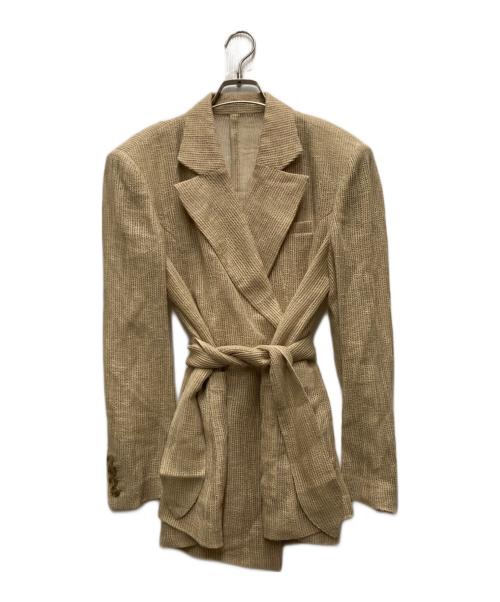 AKIRA NAKA（アキラナカ）AKIRA NAKA (アキラナカ) リネンダブルジャケット ベージュ サイズ:2の古着・服飾アイテム