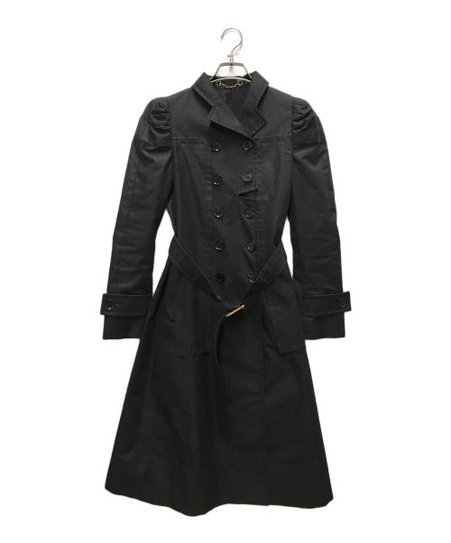 GUCCI（グッチ）GUCCI (グッチ) トレンチコート ブラック サイズ:38の古着・服飾アイテム