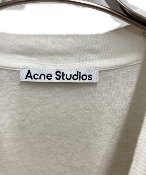 Acne studios（アクネ ストゥディオズ）Acne studios (アクネ ストゥディオズ) スプレー仕上げ1996ロゴTシャツ ホワイト サイズ:XSの古着・服飾アイテム