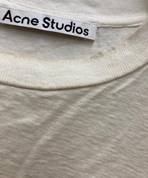 Acne studios（アクネ ストゥディオズ）Acne studios (アクネ ストゥディオズ) スプレー仕上げ1996ロゴTシャツ ホワイト サイズ:XSの古着・服飾アイテム